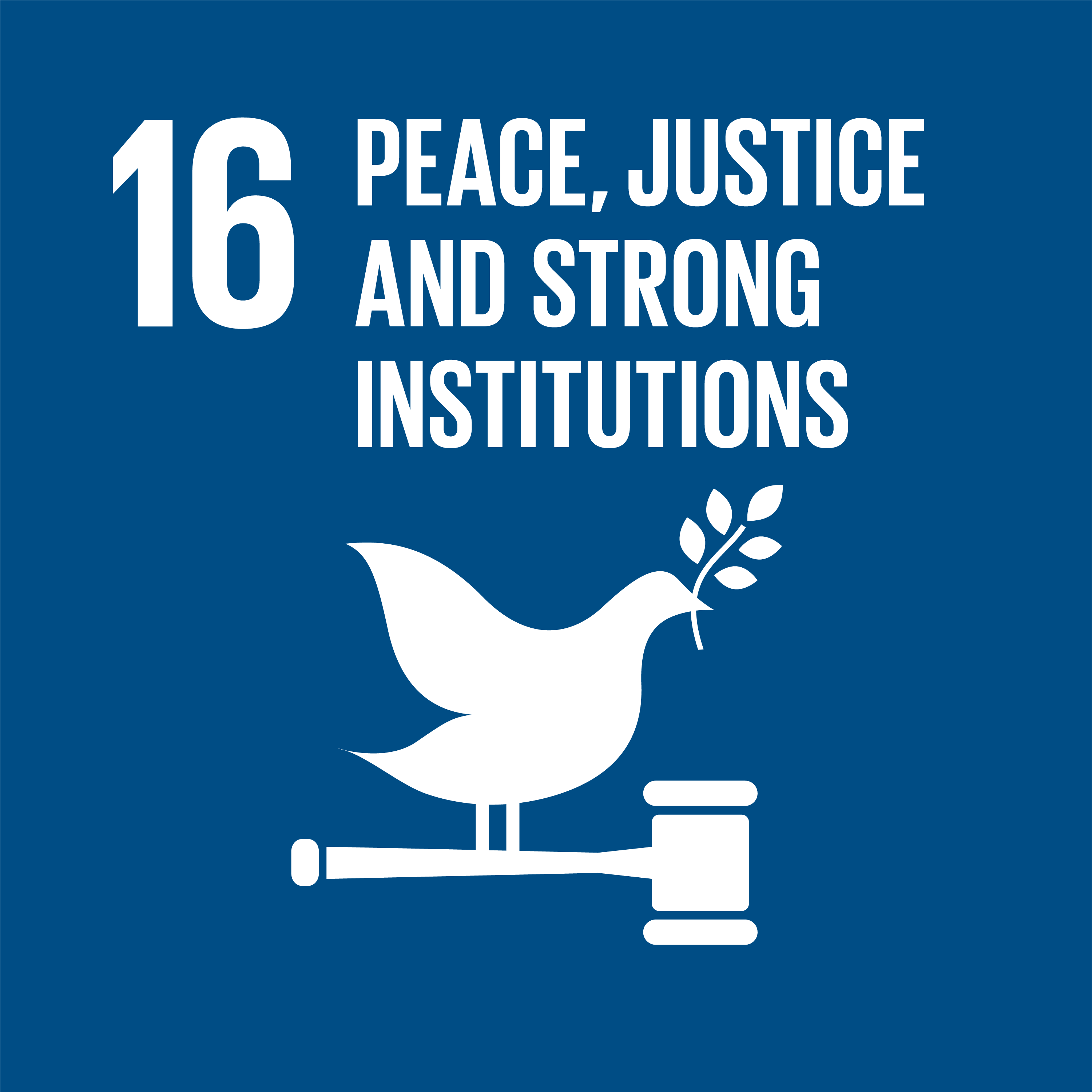 16. Peace,justice and strong institutions